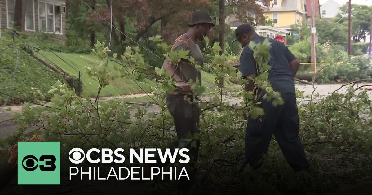 Strong storms cause significant damage in Philadelphia region - CBS ...