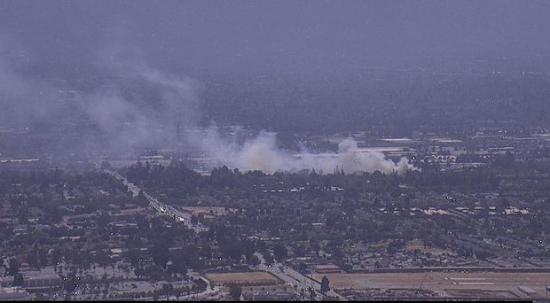 San Jose brush fire 