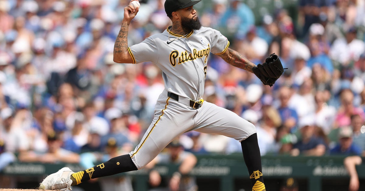 Pirates pitcher Dennis Santana seen taking swing at fan during game vs. Tigers 
