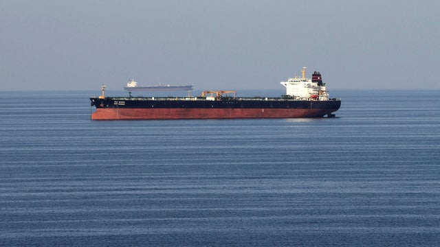 FILE PHOTO: Oil tankers pass through the Strait of Hormuz 