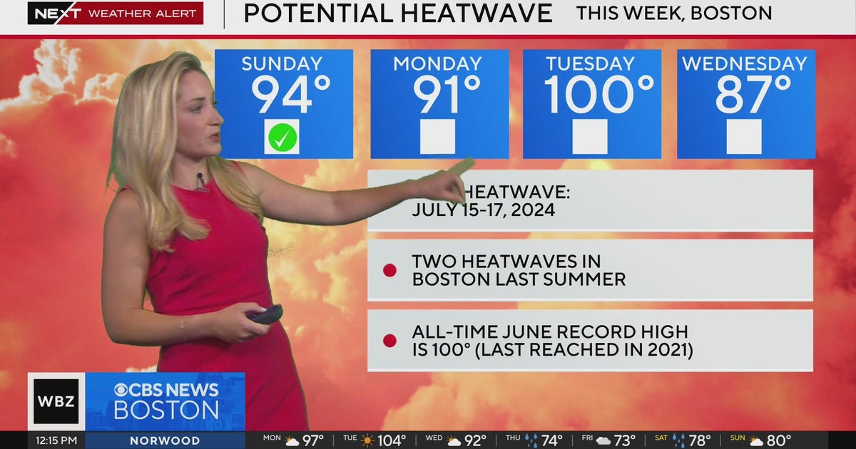 Next Weather: WBZ midday forecast for June 23, 2025 - CBS Boston