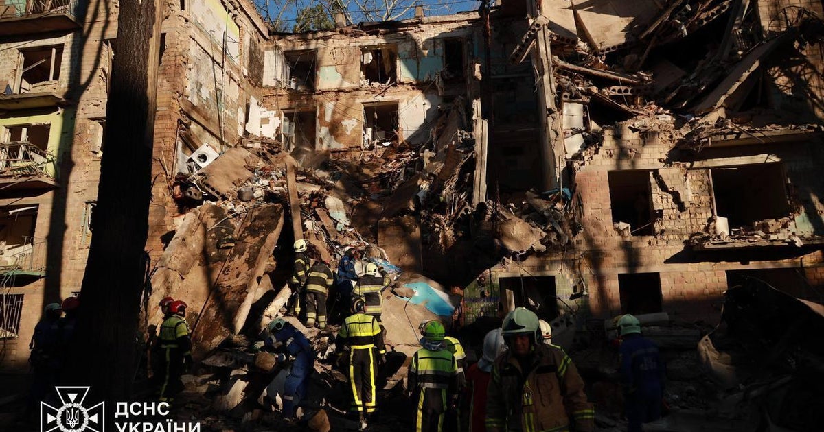 Race to find survivors after Russian attack hits apartments in Kyiv