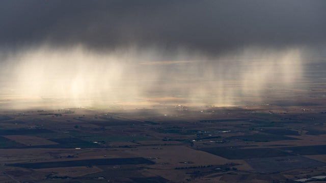 Rain shower over the Great Plains, northeastern Colorado. 