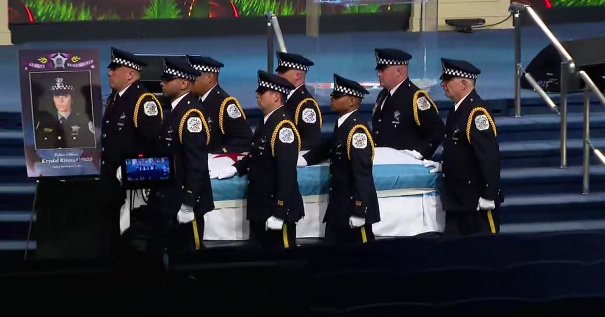 CPD officer Krystal Rivera remembered at funeral as "a hero to everyone here" 
