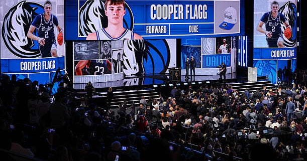 Mavs fans erupt as Cooper Flagg becomes No. 1 pick 
