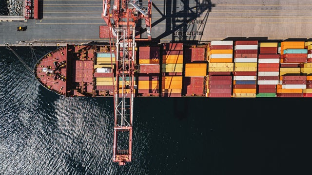 Container Ship at Port 