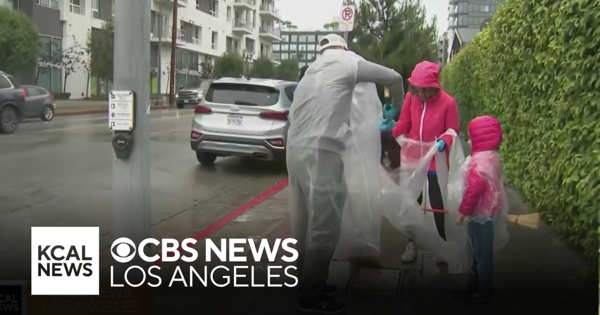 Hundreds gather to clean up Los Angeles after protests - CBS Los Angeles