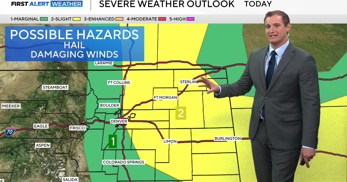 Sunny start, then strong to severe storms Sunday in Denver and Eastern Colorado 