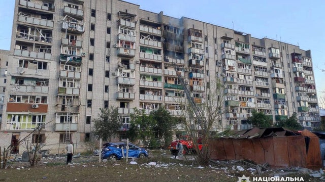                        Russia launches largest airstrike since start of the war, Ukraine officials say                   