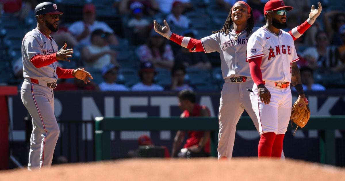 Abrams' 2-run triple in 11th inning helps Nationals to 7-4 win over Angels 