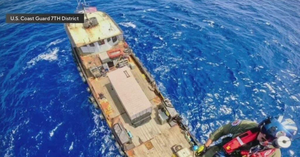 U.S. Coast Guard rescues crew in distress near Marathon