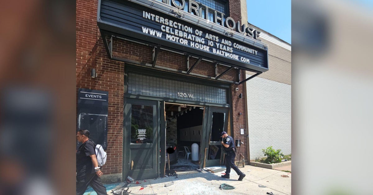 Stolen car drives into popular Baltimore arts venue, forcing temporary closure 