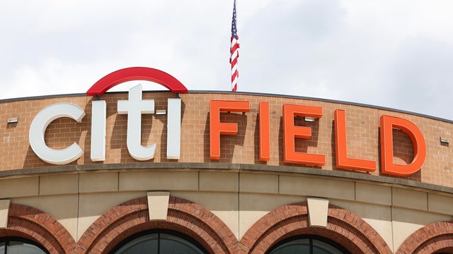 A general exterior view of Citi Field signage 