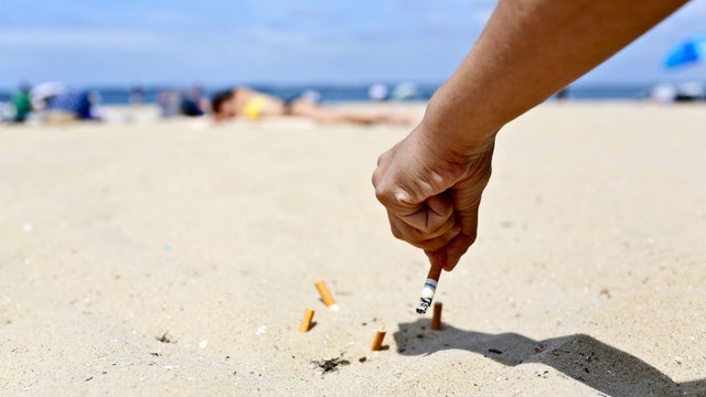 Smoke on the beach 