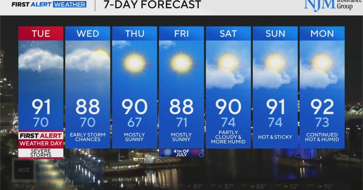 More severe storms possible Tuesday in Maryland