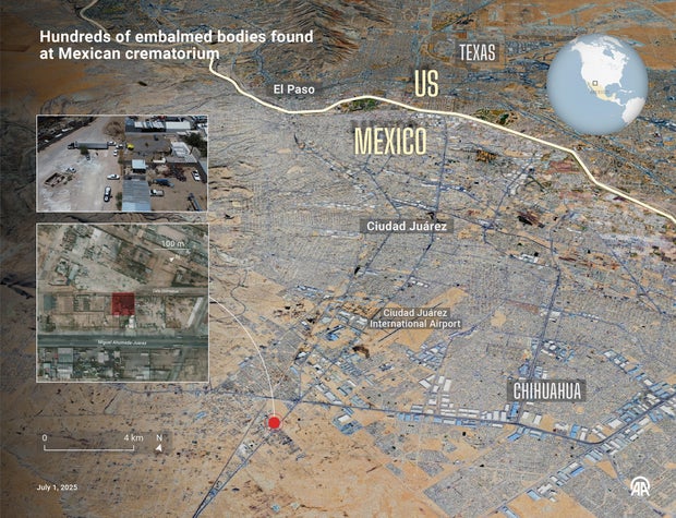 Hundreds of embalmed bodies found at Mexican crematorium 