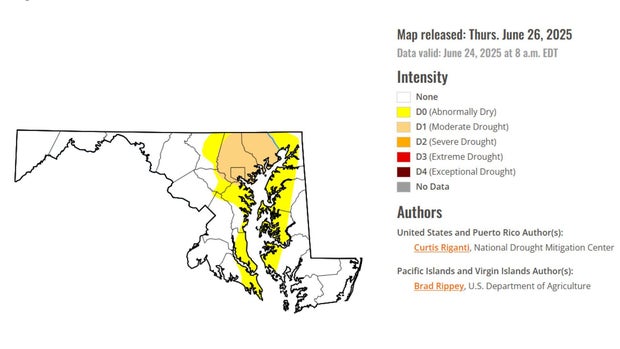 Maryland Drought Conditions June 