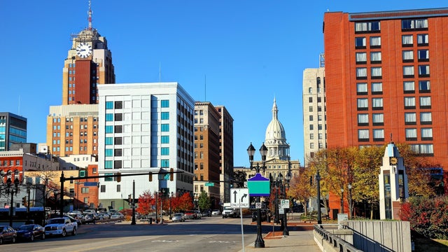 Downtown Lansing Michigan Skyline 