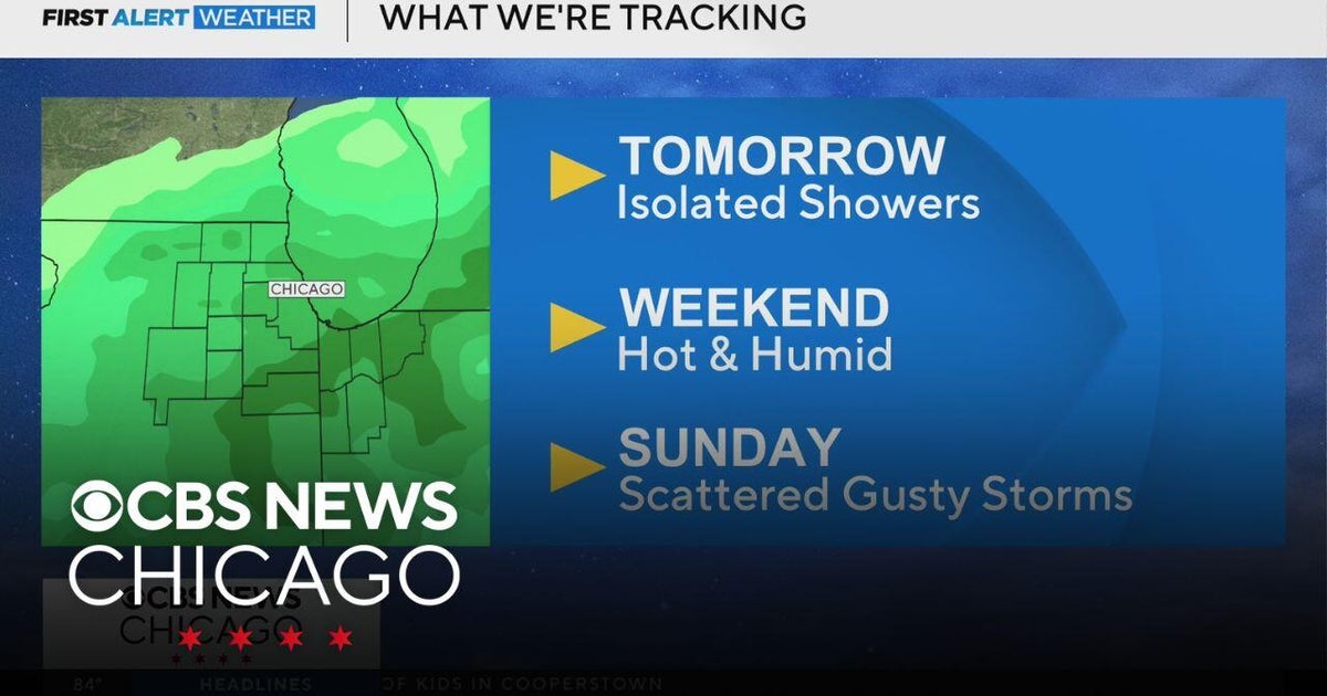 Hot and humid 4th of July, with isolated showers possible - CBS Chicago