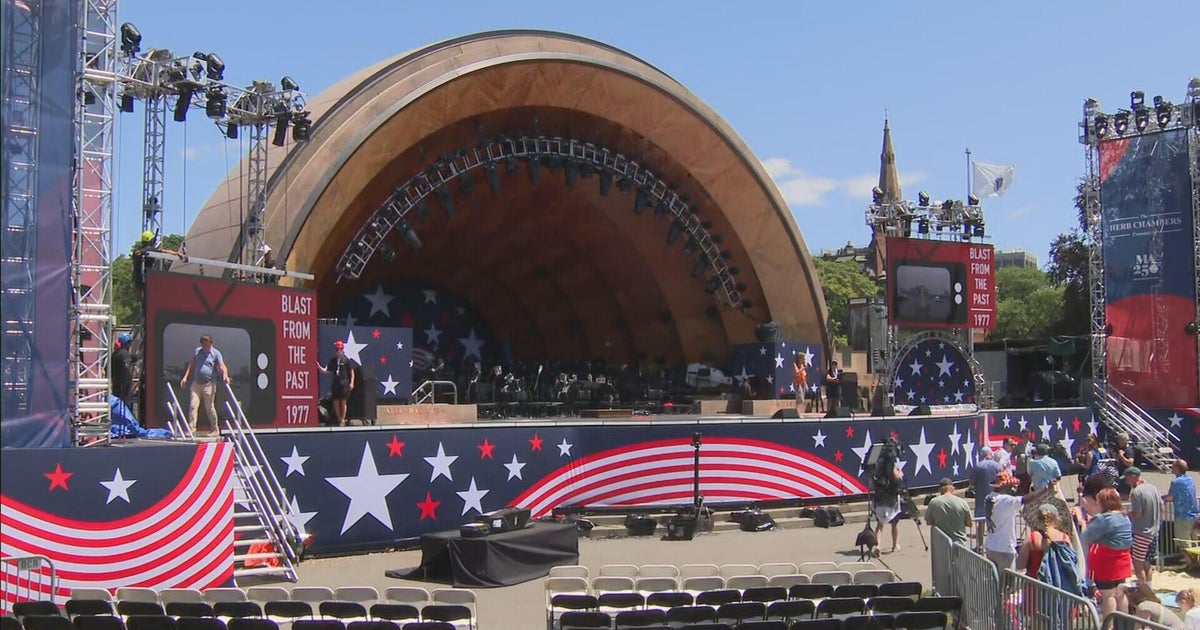 Crowds arrive for the Boston Pops Fireworks Spectacular 