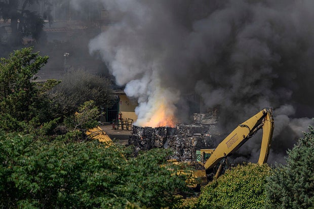 Explosion Rocks A Petrol Station In Rome