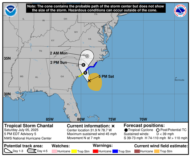 Tropical Storm Chantal 