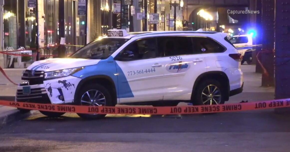 Taxi driver carjacked, hit by own vehicle in the Loop 