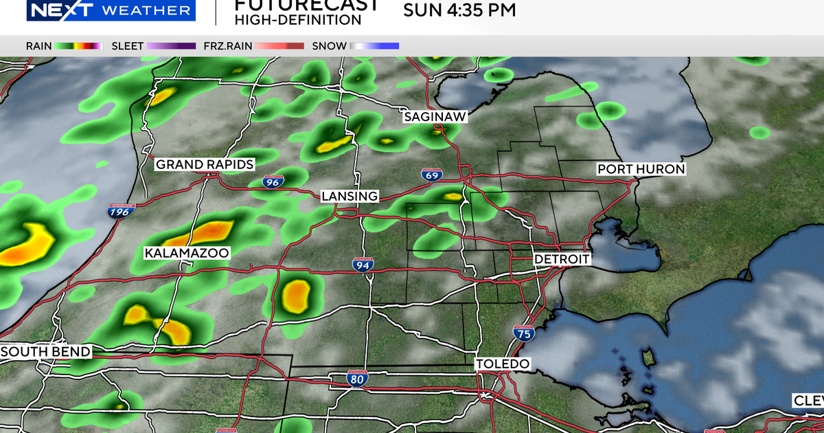 Scattered storms to close out the holiday weekend in Southeast Michigan 