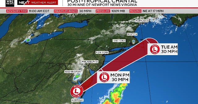 Chantal's remnants could fuel storms in Boston 
