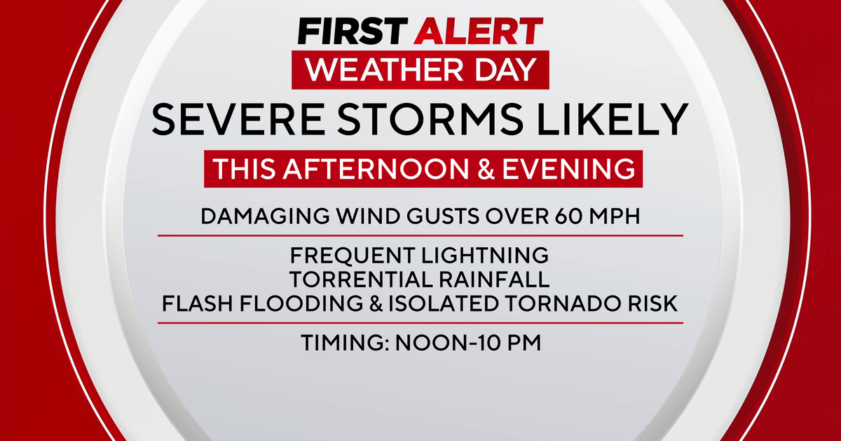 Severe storms with damaging winds, flooding possible in Maryland today 