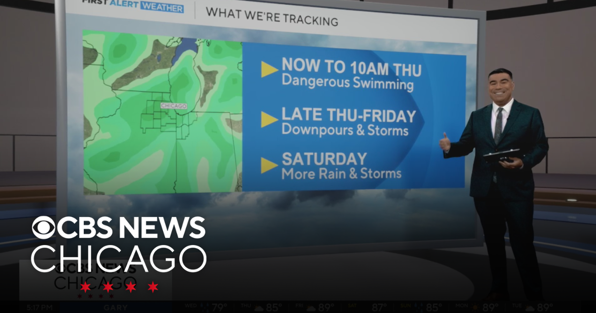 Downpours, storms late Thursday and Friday in Chicago - CBS Chicago