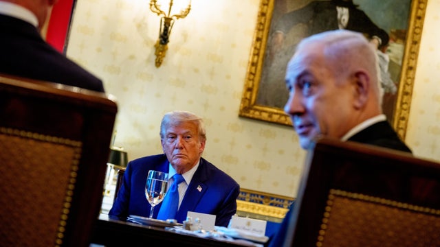 Israeli Prime Minister Netanyahu Visits The White House To Meet With President Trump 