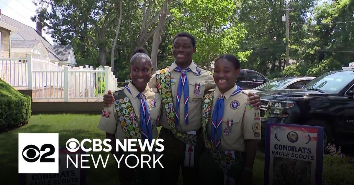 Long Islanders are the first Black triplets to earn Eagle Scout status in U.S.