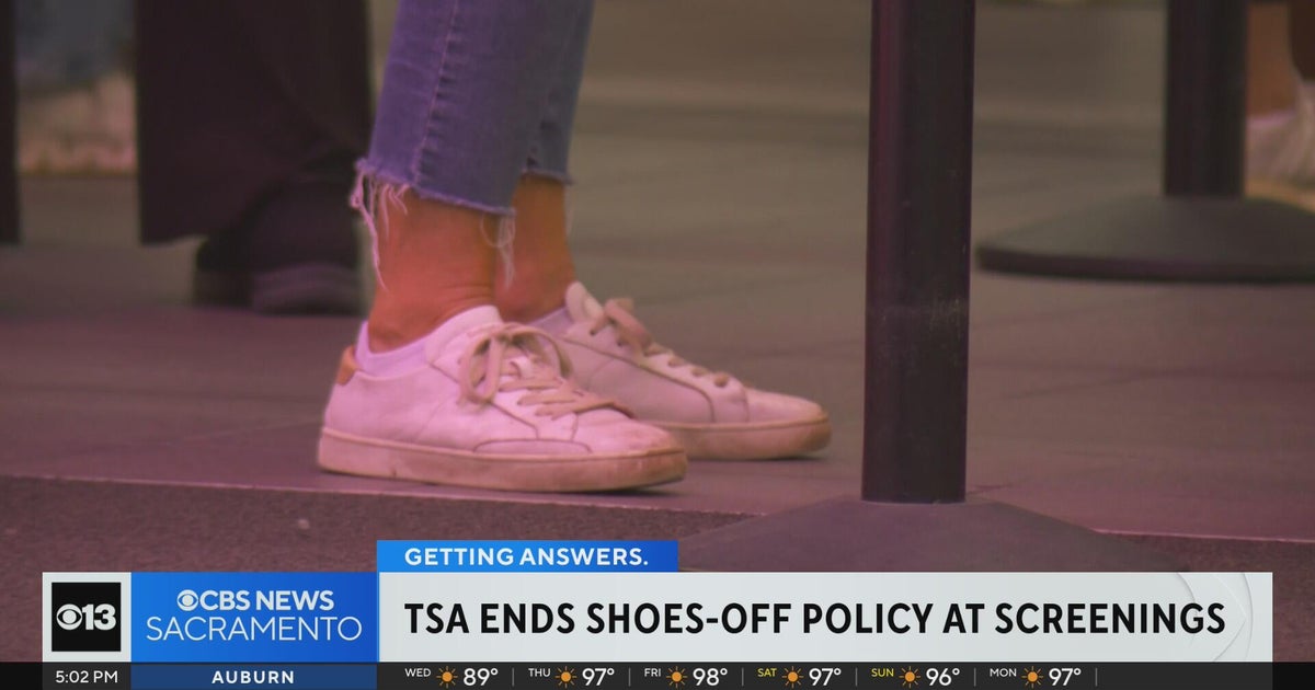 Sacramento travelers react to TSA ending shoes-off policy