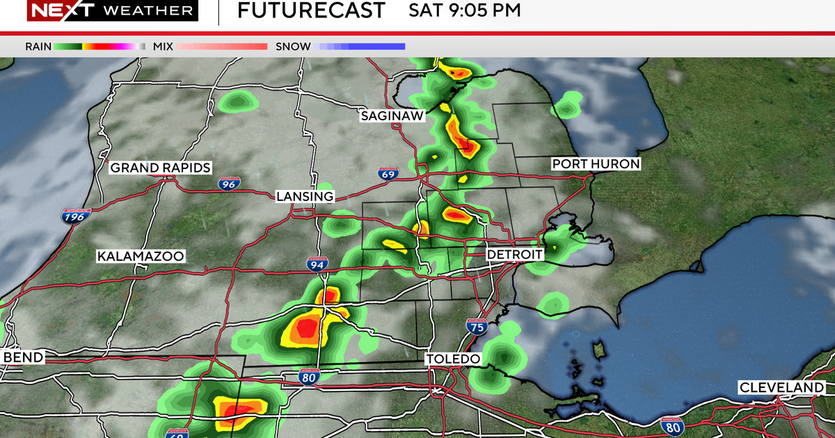 Strong storms possible in Southeast Michigan Saturday 