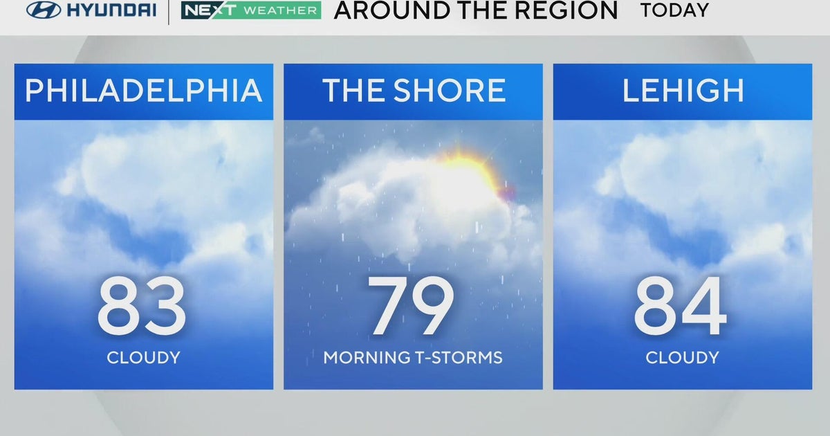 Chances for more storms in Philly area Thursday after wild Wednesday night 