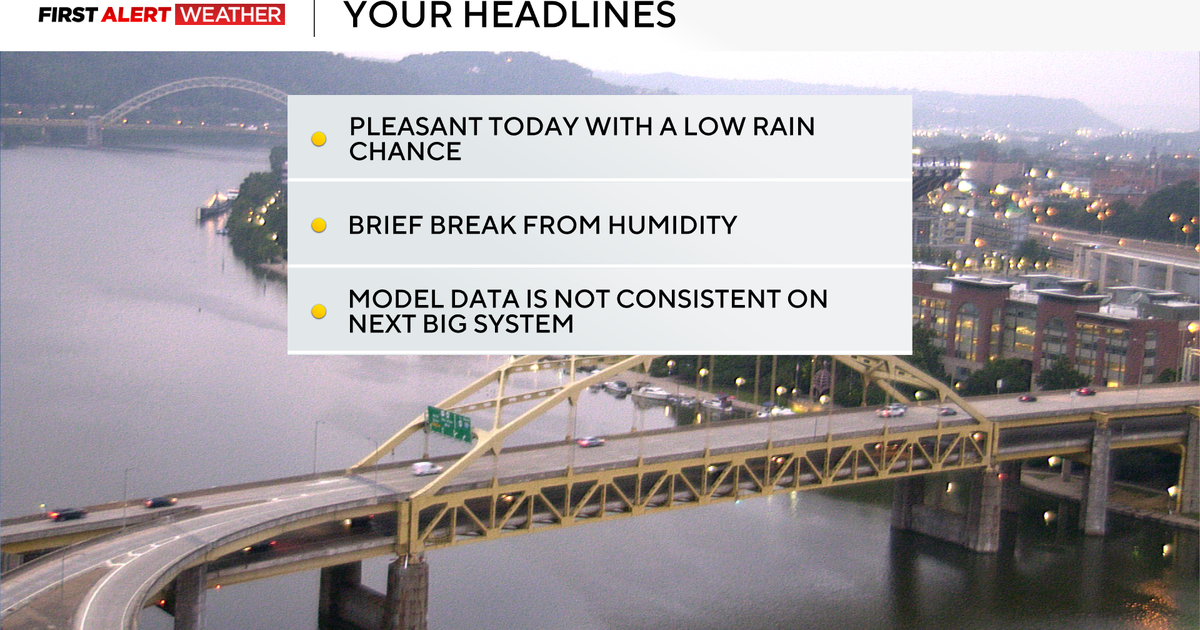 Few areas in Pittsburgh will see rain on Thursday, but showers loom this weekend 