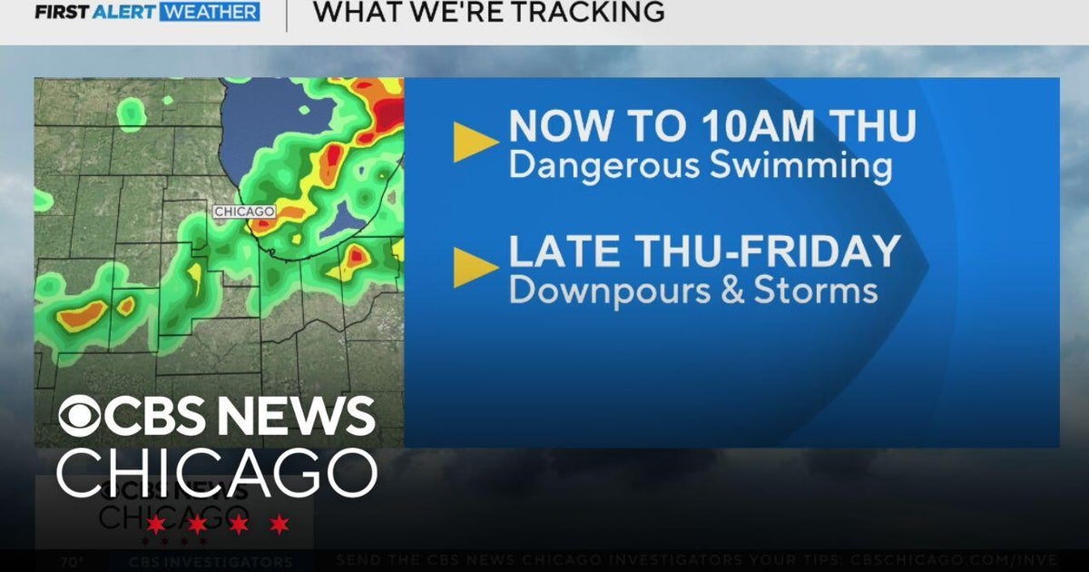 Downpours and storms late Thursday through Friday in Chicago - CBS Chicago