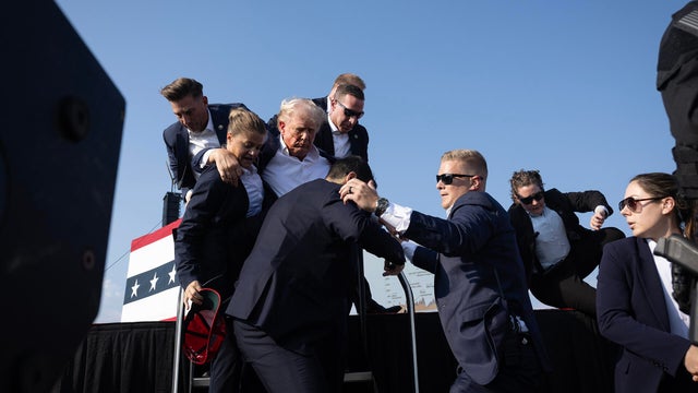 Donald Trump Injured During Shooting At Campaign Rally In Butler, PA 