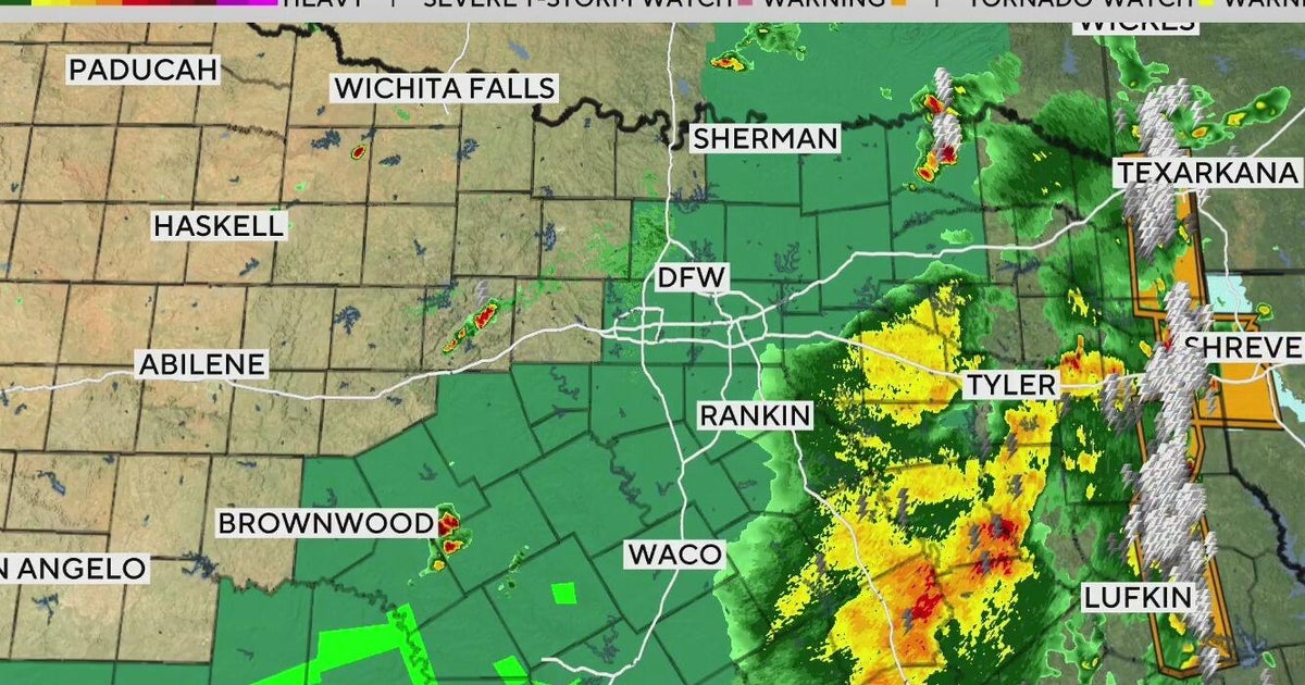 Rain and storms threaten flooding in North Texas - CBS Texas