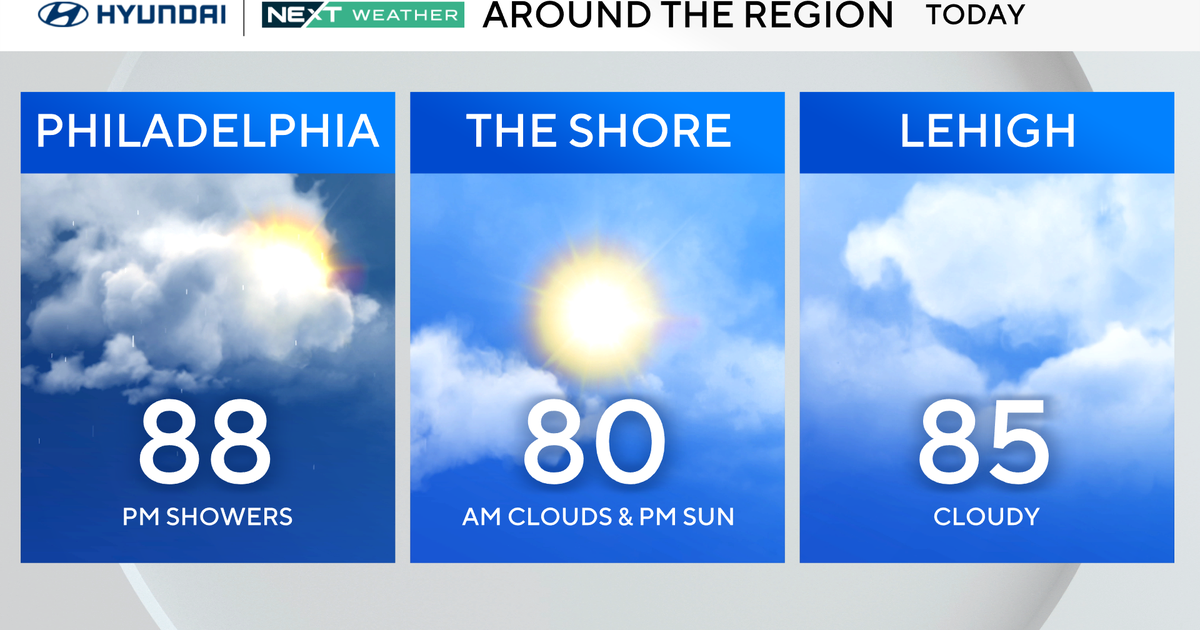 Steamy Sunday with isolated storms in the afternoon. Flash flood risk looms Monday. 