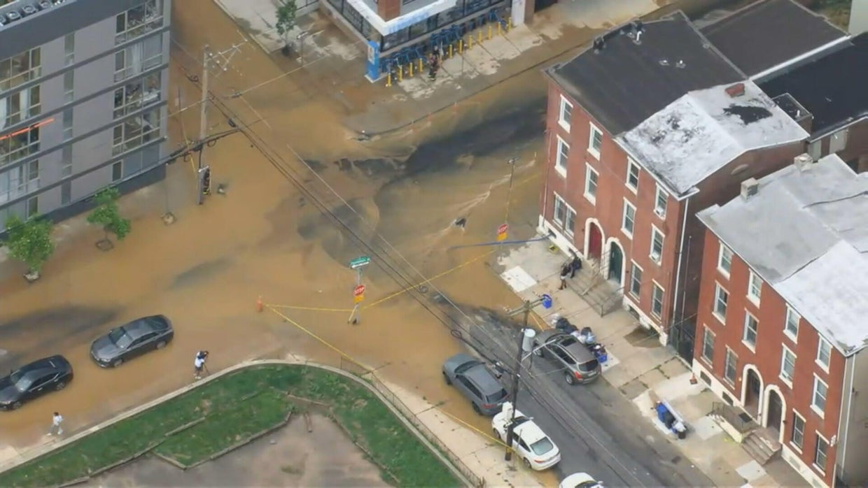 Service restored after water main break in North Philadelphia floods ...