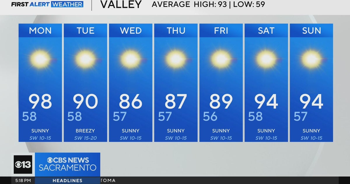 Sunday evening weather forecast - July 13, 2025