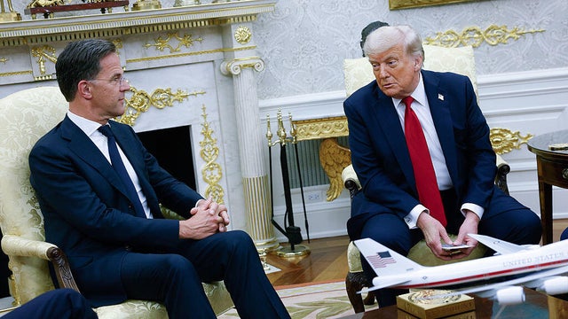 President Trump Meets With NATO Secretary General Rutte At The White House