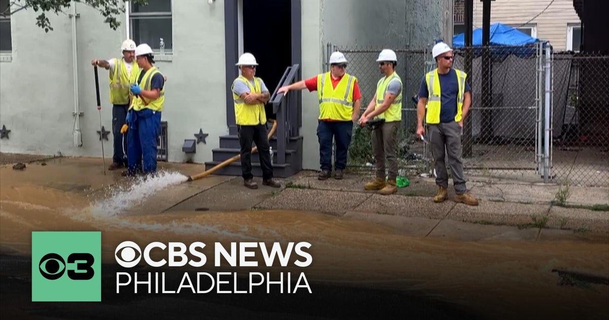 Cleanup underway in Philadelphia after water main break - CBS Philadelphia
