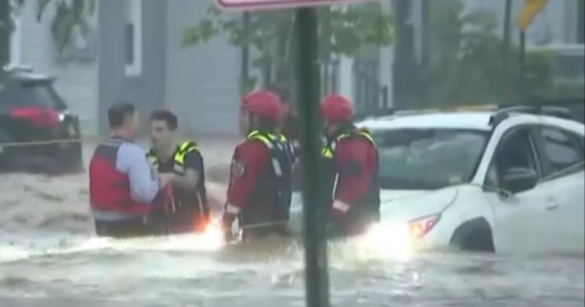 2 killed in New Jersey flash flooding as heavy rains slam the Northeast - CBS News