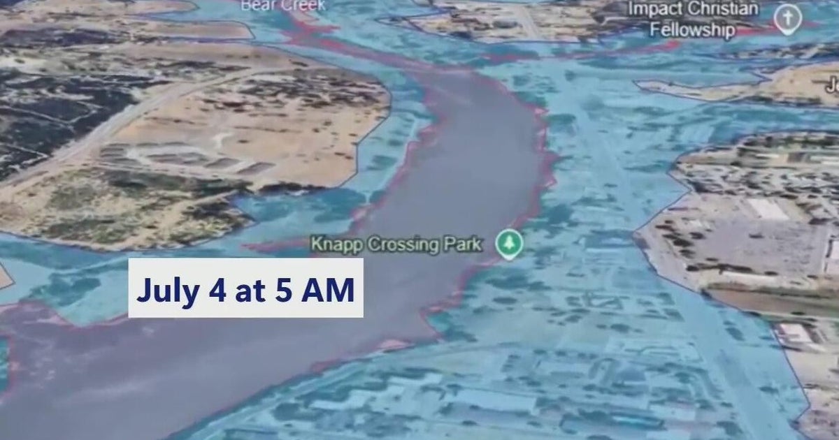UT Arlington lab develops rapid flood maps to aid recovery and improve future flood warnings in Texas' Hill Country - CBS Texas