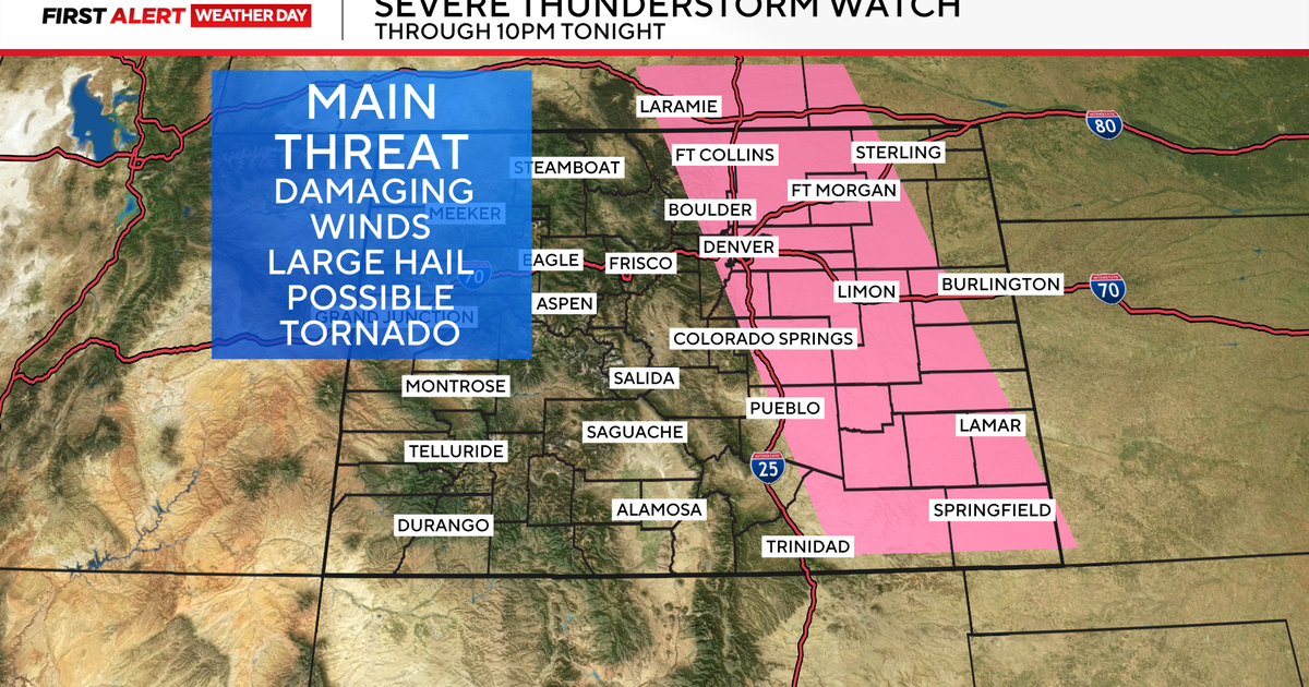 Severe storm chances for the Denver metro and Eastern Colorado Wednesday 