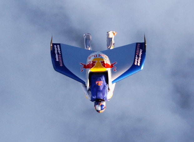 Felix Baumgartner em voo