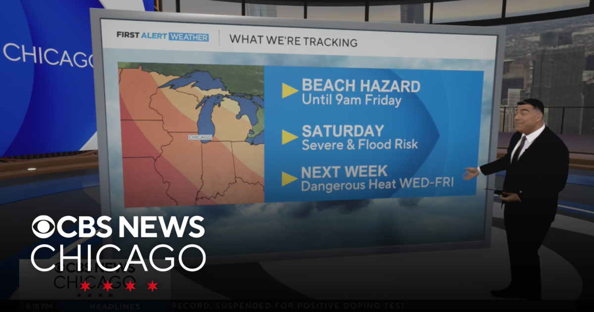 Cooler by lake Friday, storms likely Saturday in Chicago - CBS Chicago
